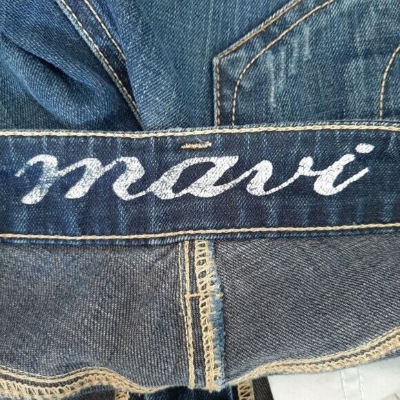 MAVI | Patti Straight Faded & Distressed Ripped  Blue Jeans Sz 28 - Picture 11 of 13